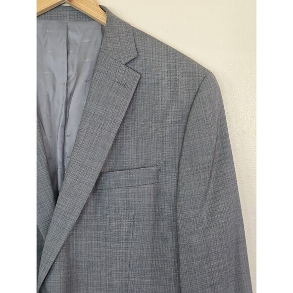 MICHAEL KORS Blazer Mens Size 44R Gray Wool Blend Sport Coat Jacket - Picture 2 of 11